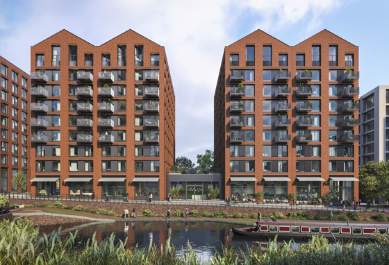 Glasswater Locks apartments in Birmingham