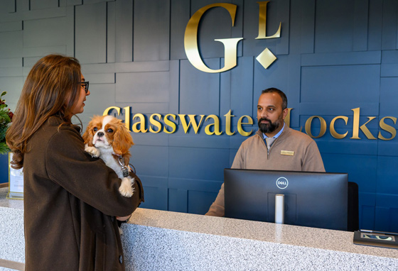 Glasswater Locks new build home reception