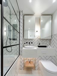 Interior image of bathroom at 250 City Road apartment