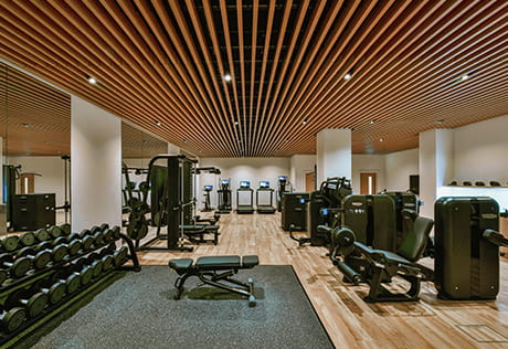 Interior of gym at 9 Millbank