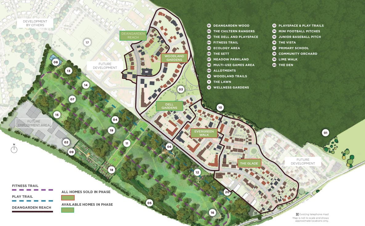 Abbey Barn, Site Map