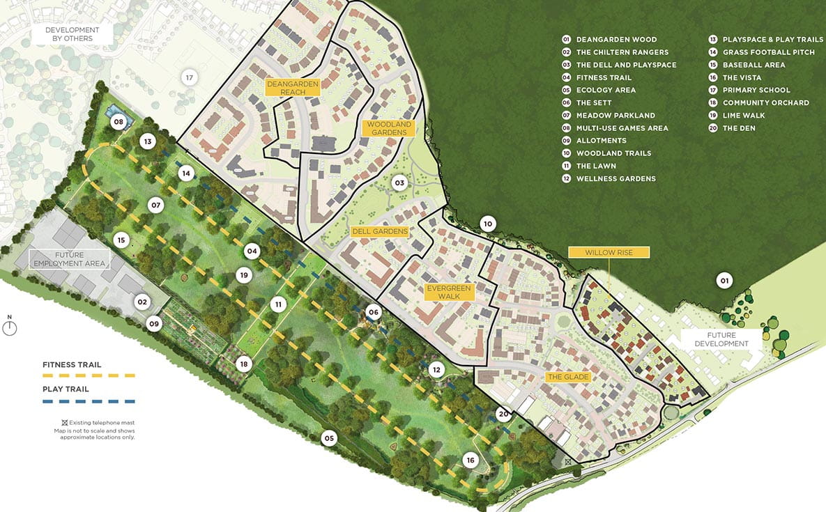 Abbey Barn, Site Map