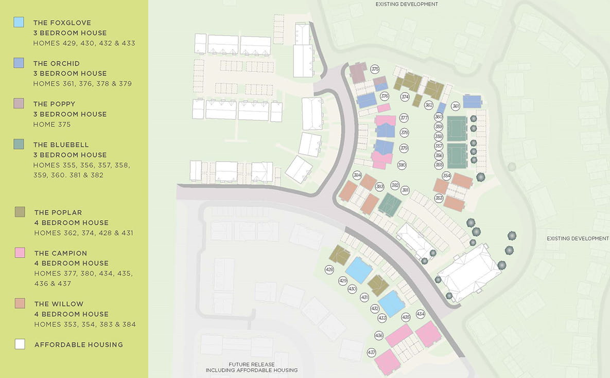 An image of the Deangarden Reach Site Map