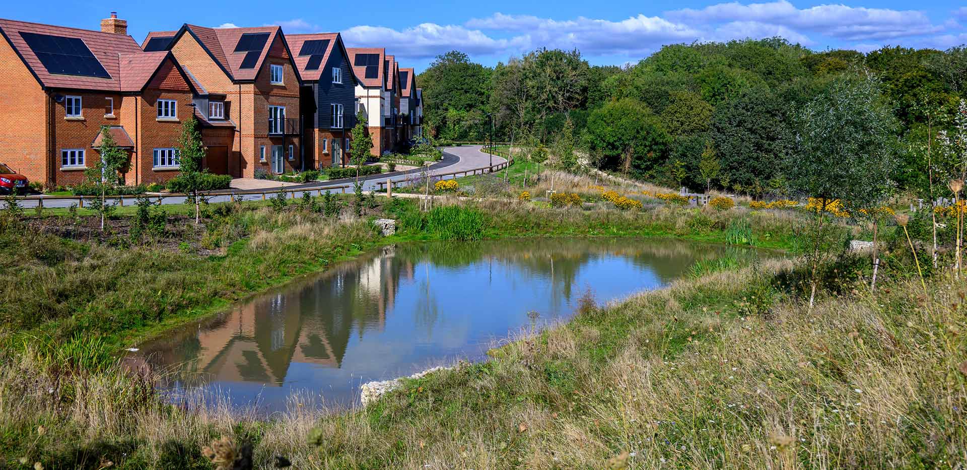 An exterior image of Abbey Barn Park