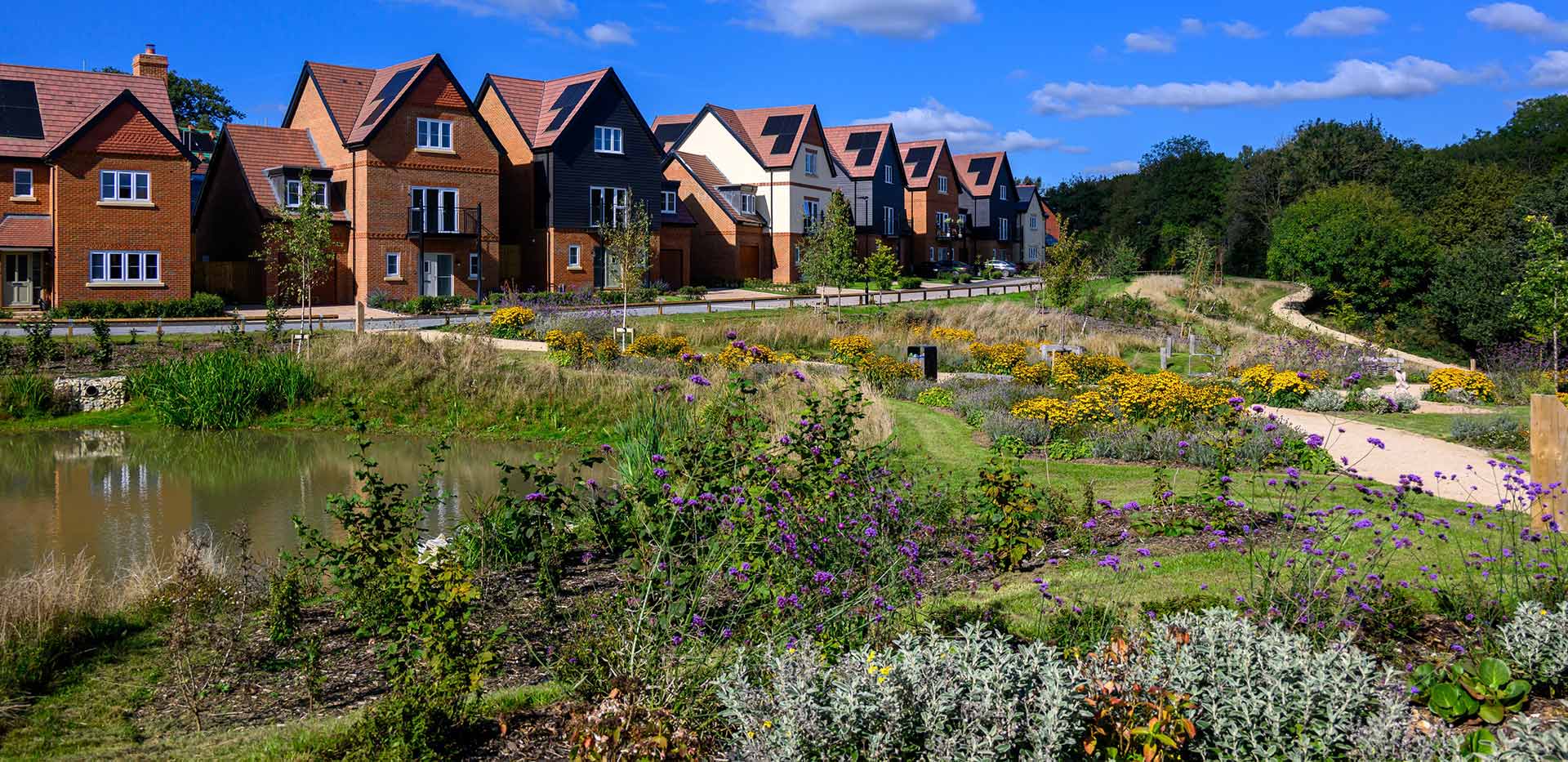An exterior image of Abbey Barn Park