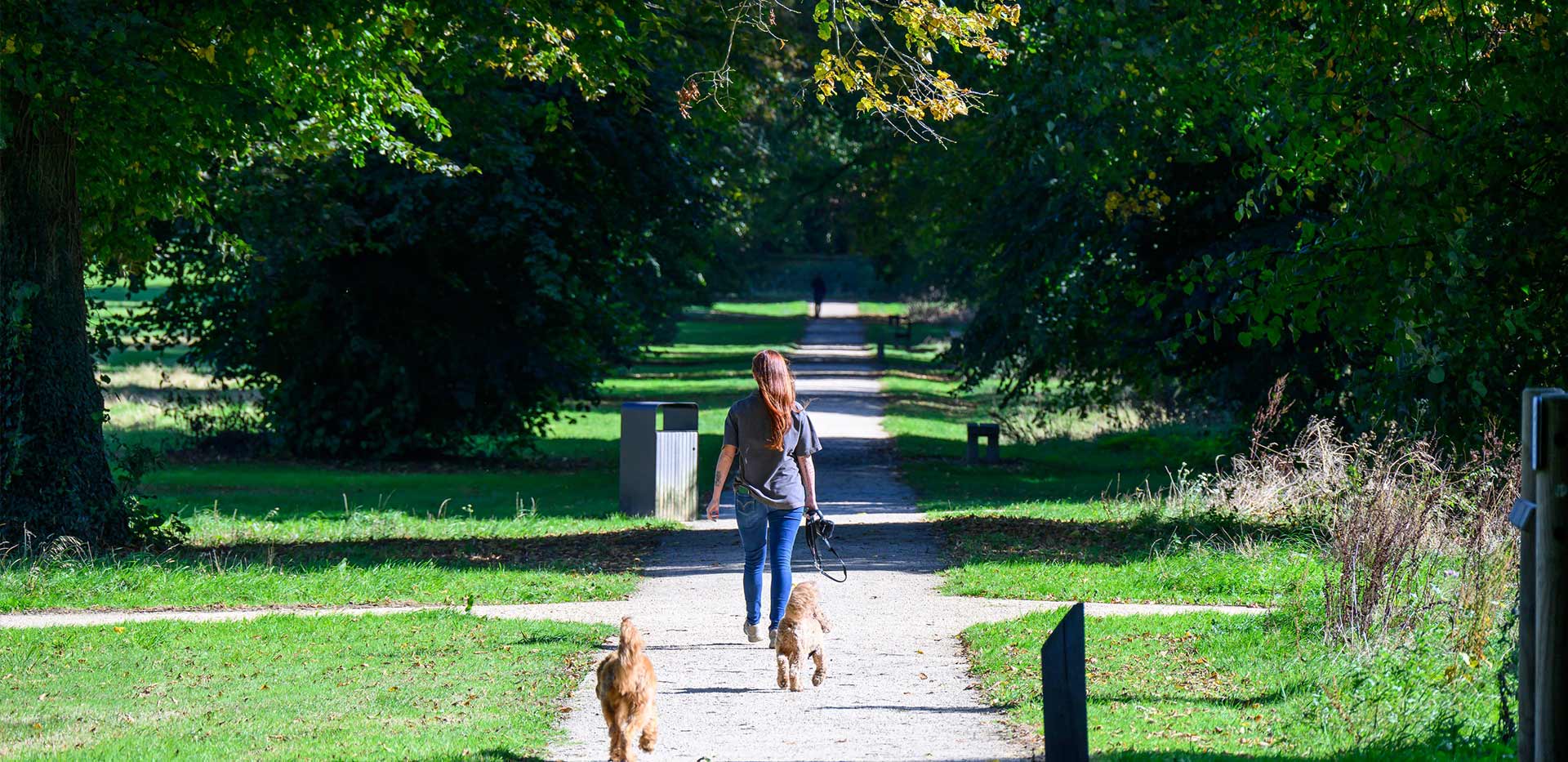 An exterior image of Abbey Barn Park