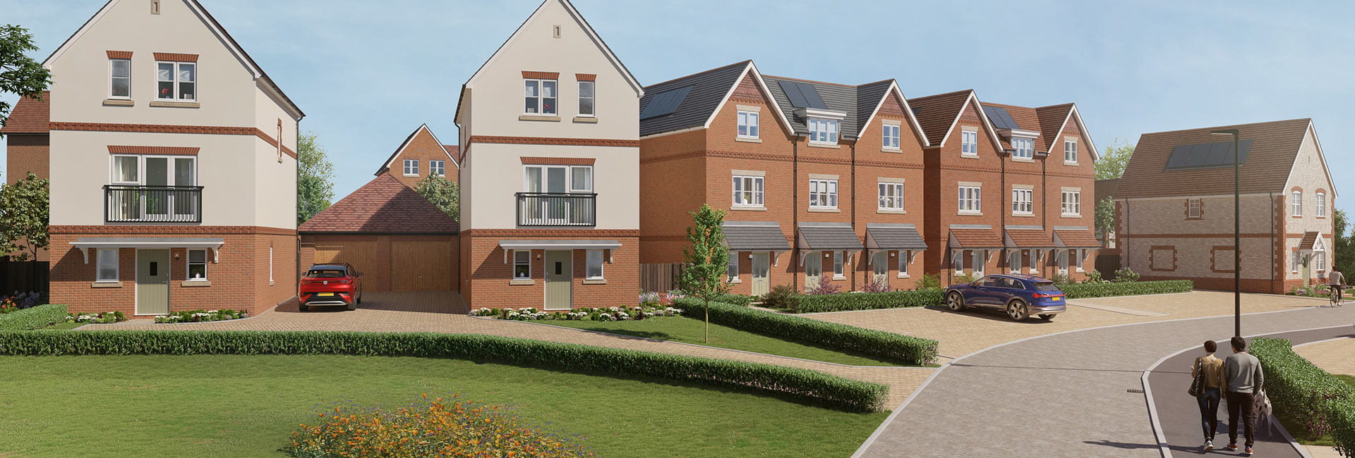 An exterior CGI of Deangarden Reach at Abbey Barn Park
