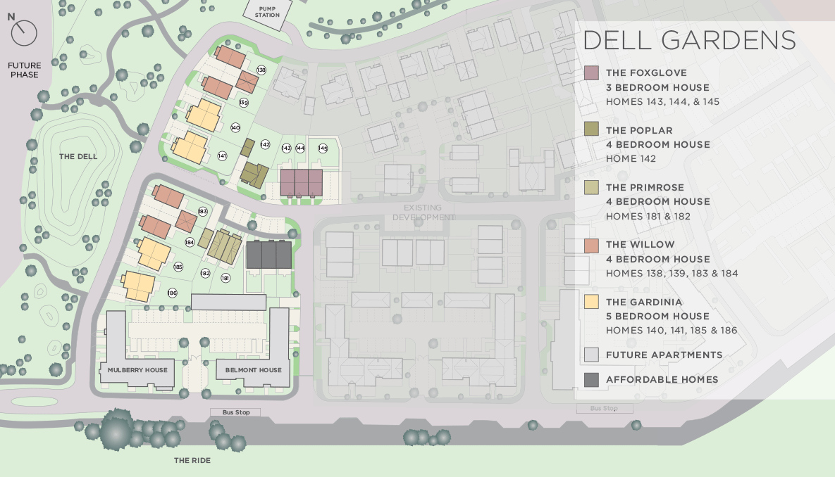 Abbey Barn Park, Dell Gardens, Site Plan