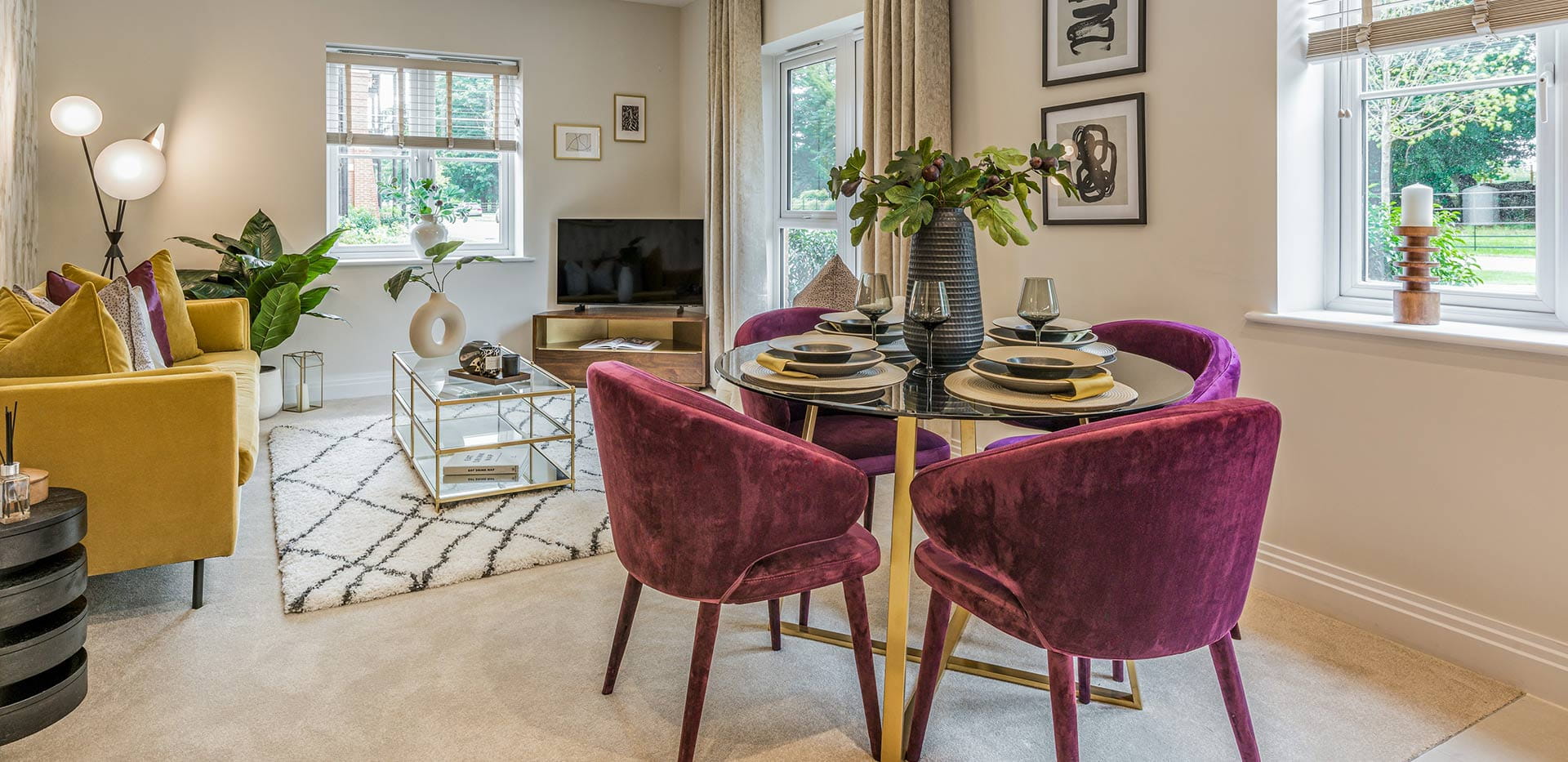 An interior Dining / Living image at Dorsett House at Abbey Barn Park