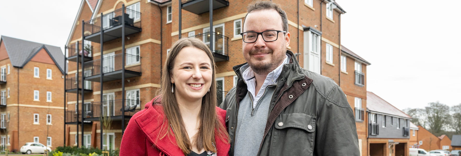 An image of Amy and James at Abbey Barn Park