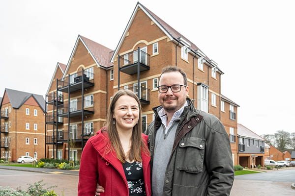 An image of Amy and James at Abbey Barn Park