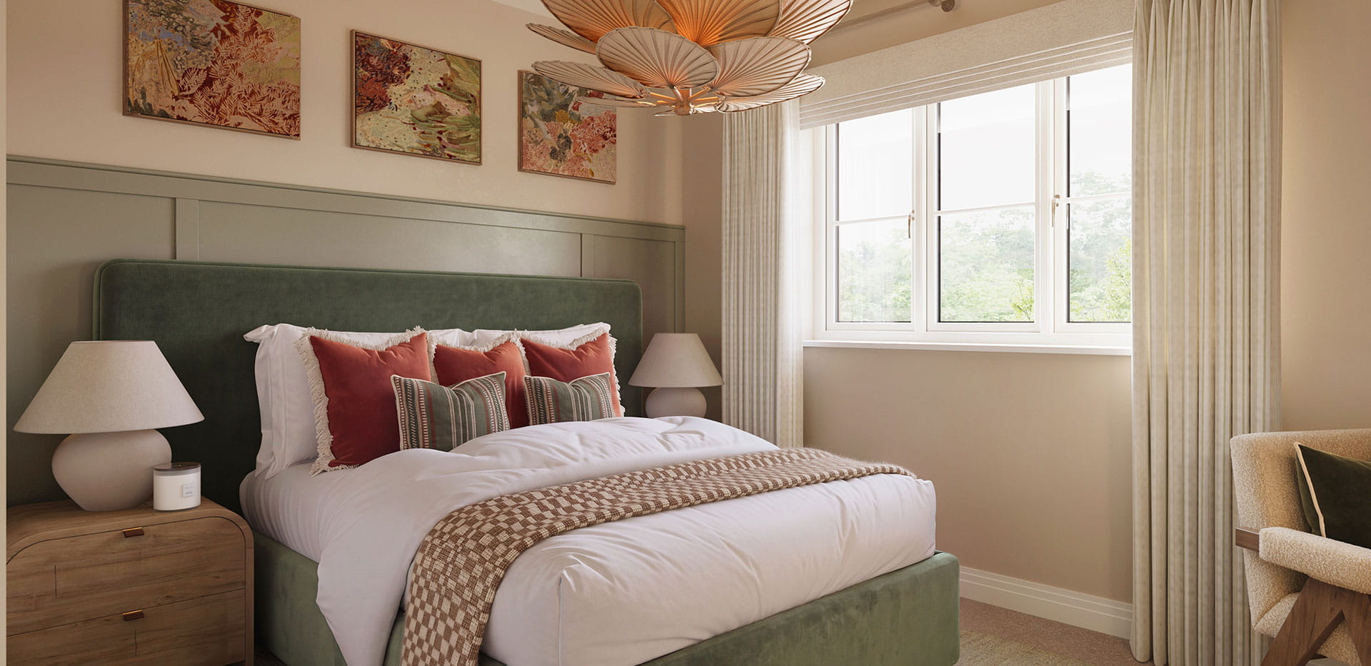 Abbey Barn Park - Mallard House & Ride View Bedroom