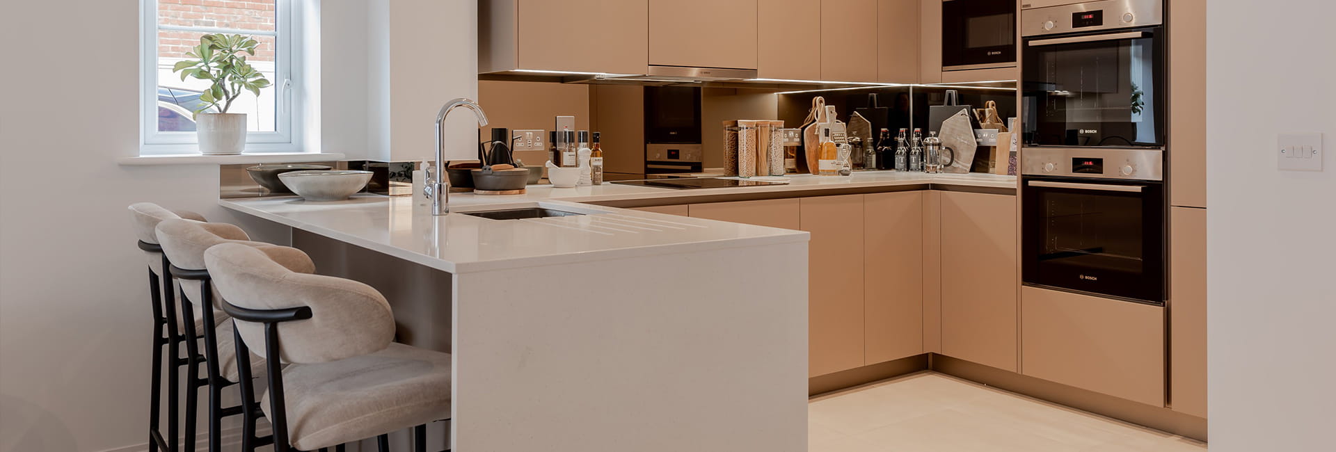 An interior Kitchen image at Abbey Barn Park