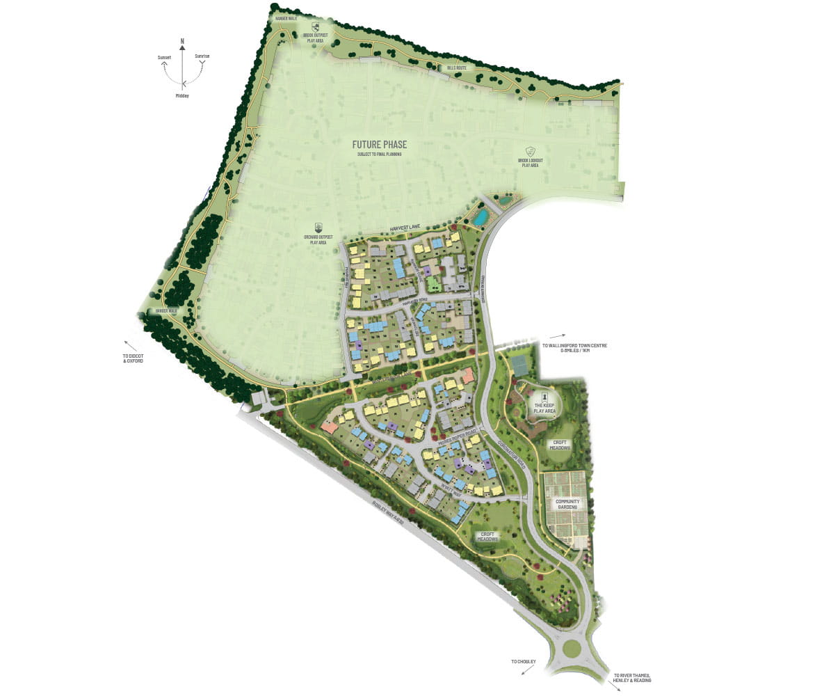 An image of the Winterbrook Meadows master plan