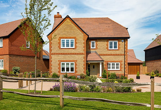 An exterior image of a house at Abbey Barn Park