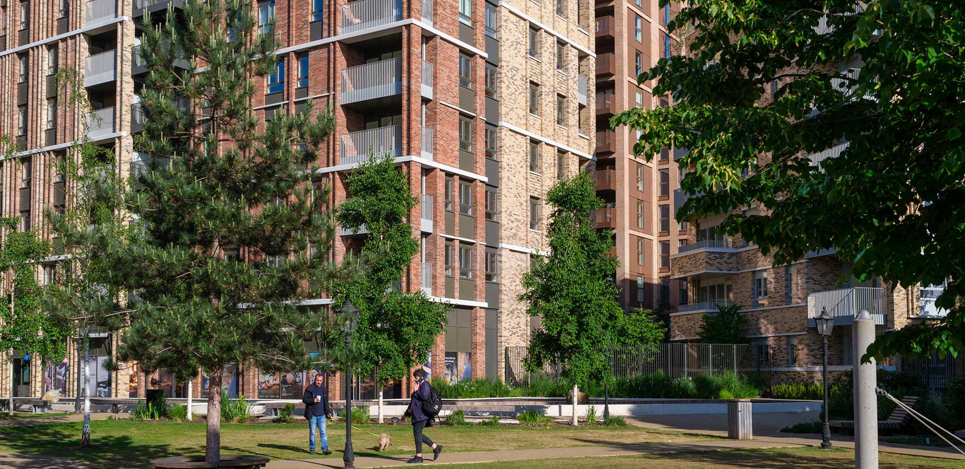 An exterior image of Alexandra Gate and open grounds