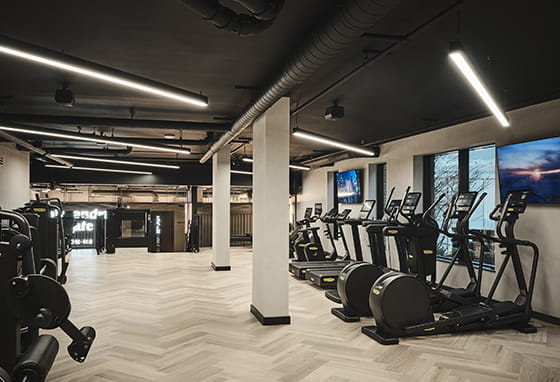 An image of the gym at The Park Club