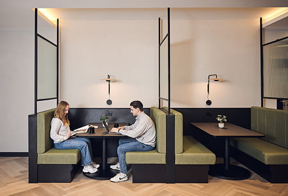An image of residents enjoying the lounge area at The Park Club