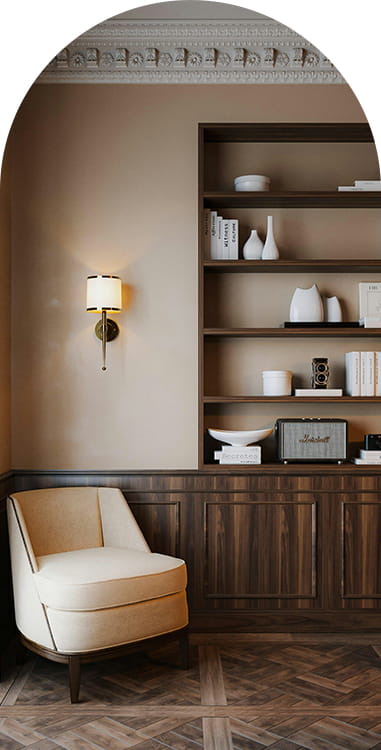 Lounge area at Arch & Bloom