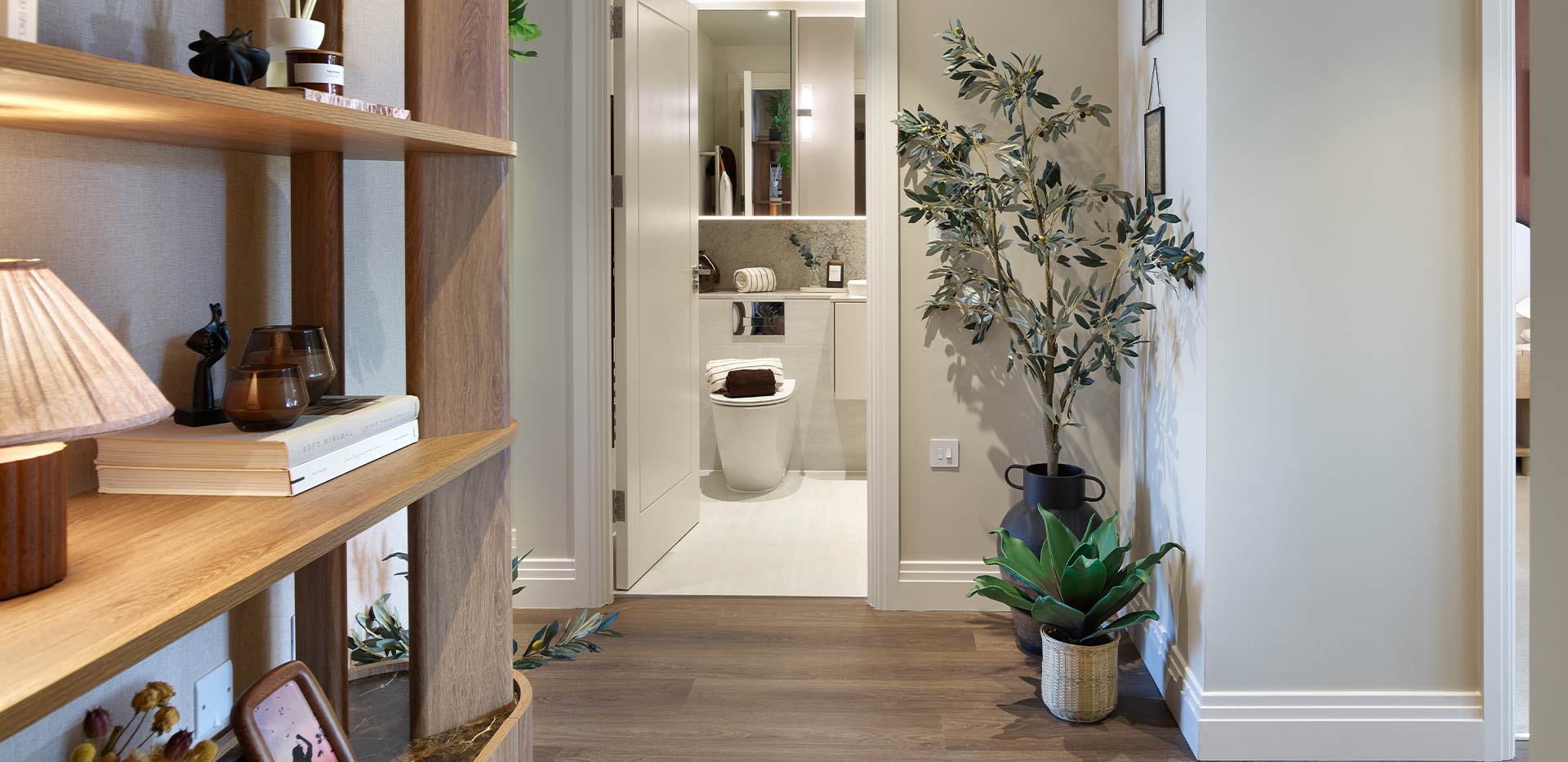Interior image of a Hallway at Arch & Bloom