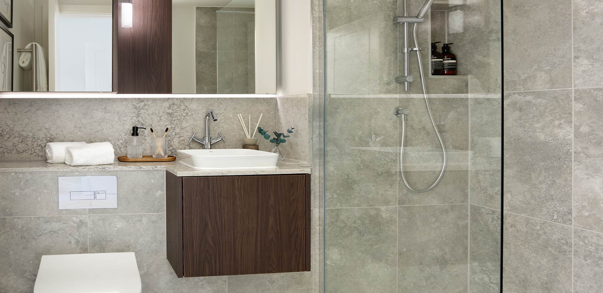 Interior image of a Bathroom at Arch & Bloom