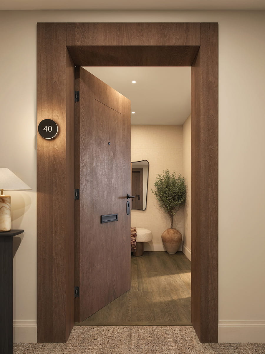 Arch & Bloom, apartment, entrance