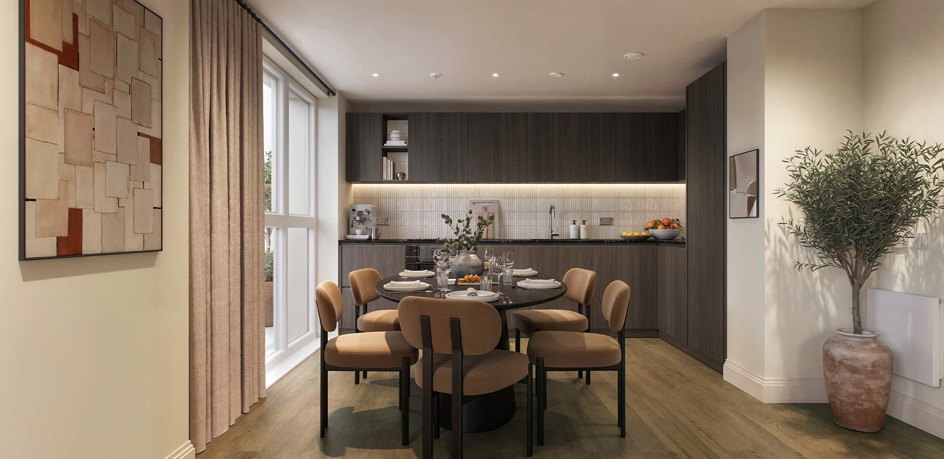 Interior image of a Dining / Kitchen area at Arch & Bloom