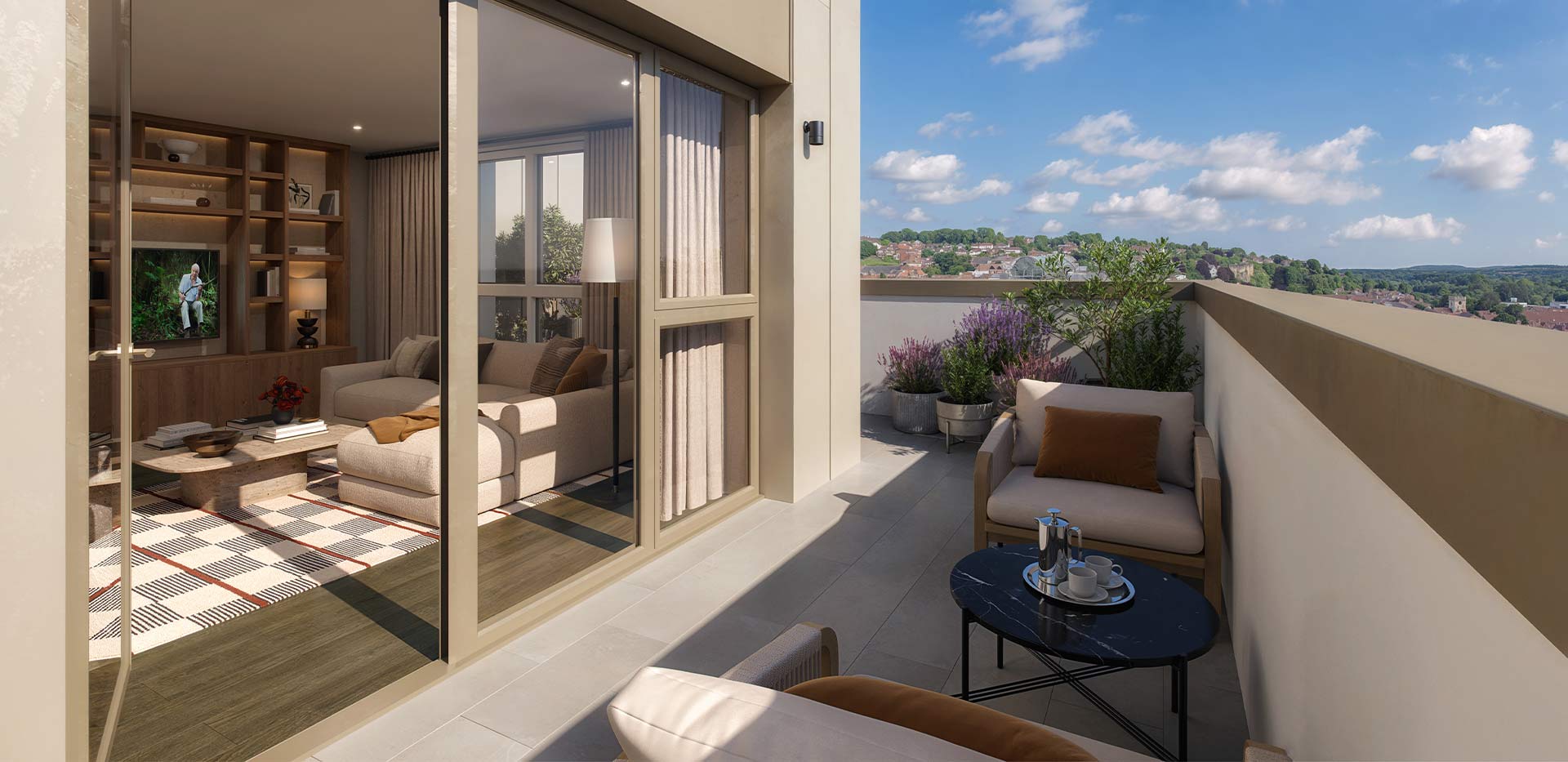 Interior image of a Balcony at Arch & Bloom