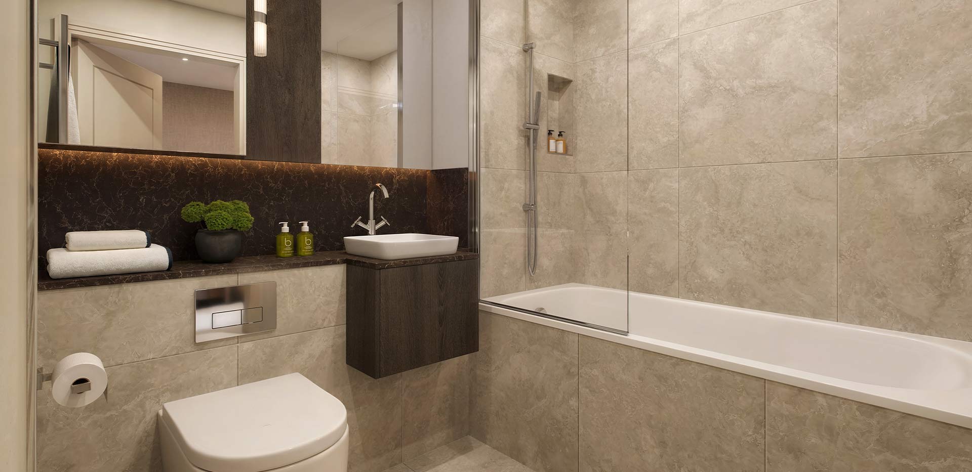 Interior image of a Bathroom at Arch & Bloom