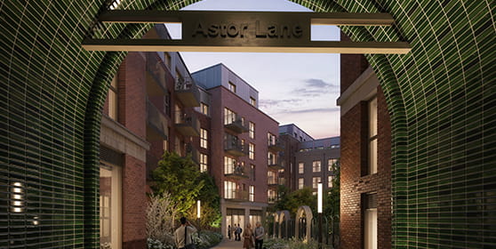 Arch & Bloom exterior and interior CGIs