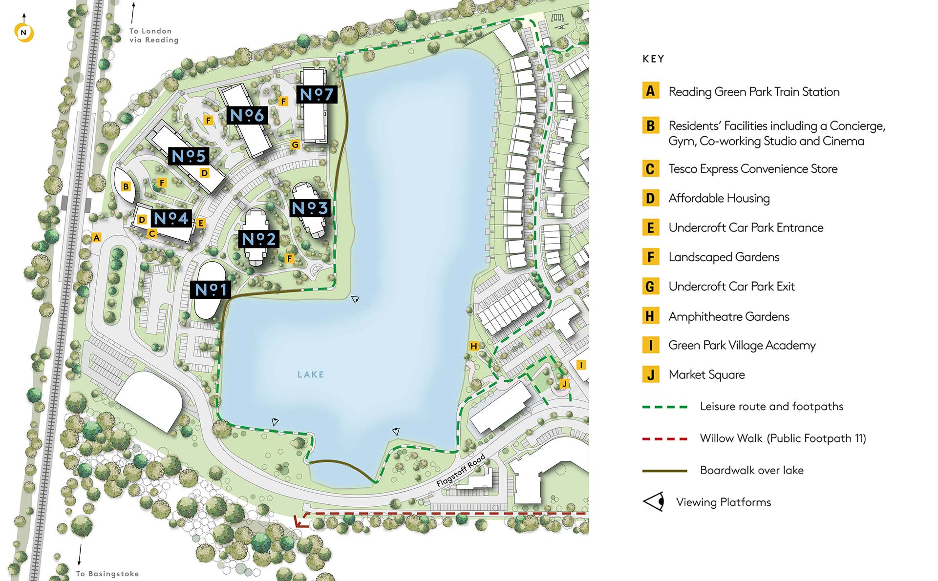 St Edward, Bankside Gardens, Siteplan