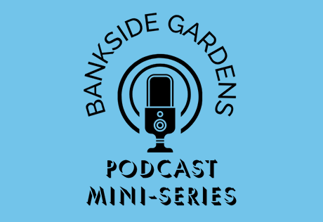 An image of the Bankside Gardens Mini Podcast logo