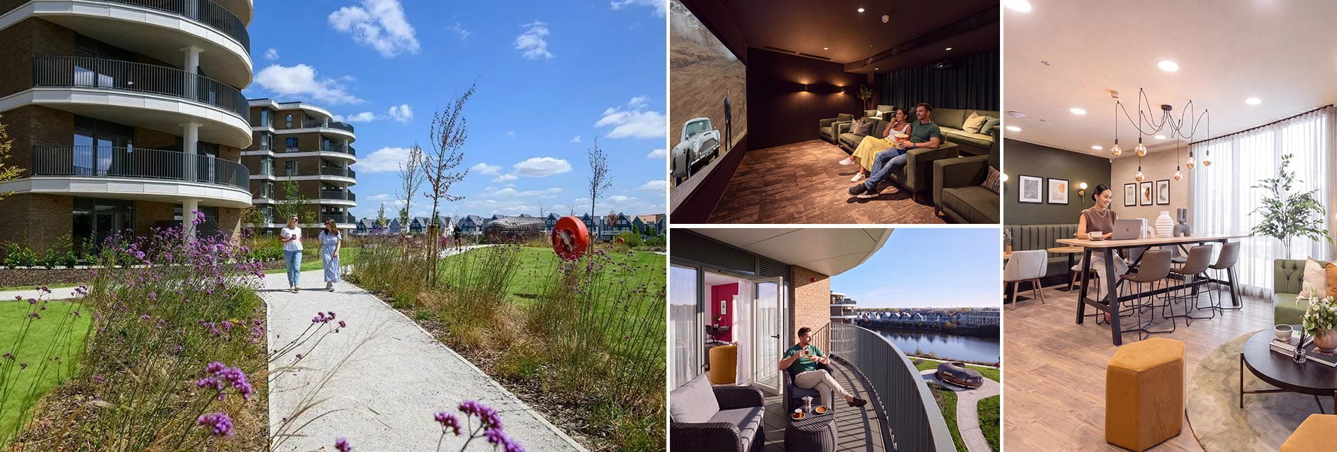 A montage of images from Bankside Gardens