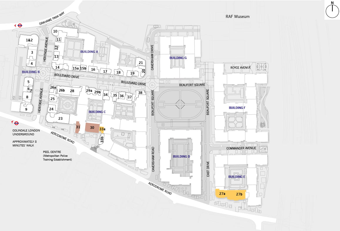 Image of the Commercial Unit Site Map at Beaufort Park