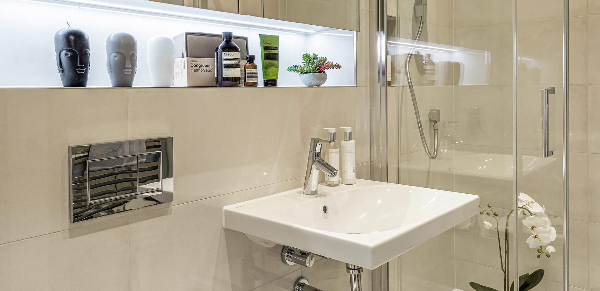Interior image of a bathroom at Berkeley Place