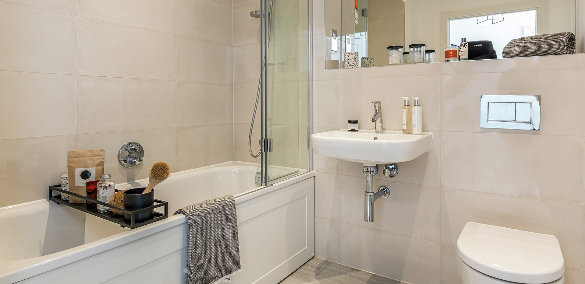 Interior bathroom image of a showhome at Berkeley Place