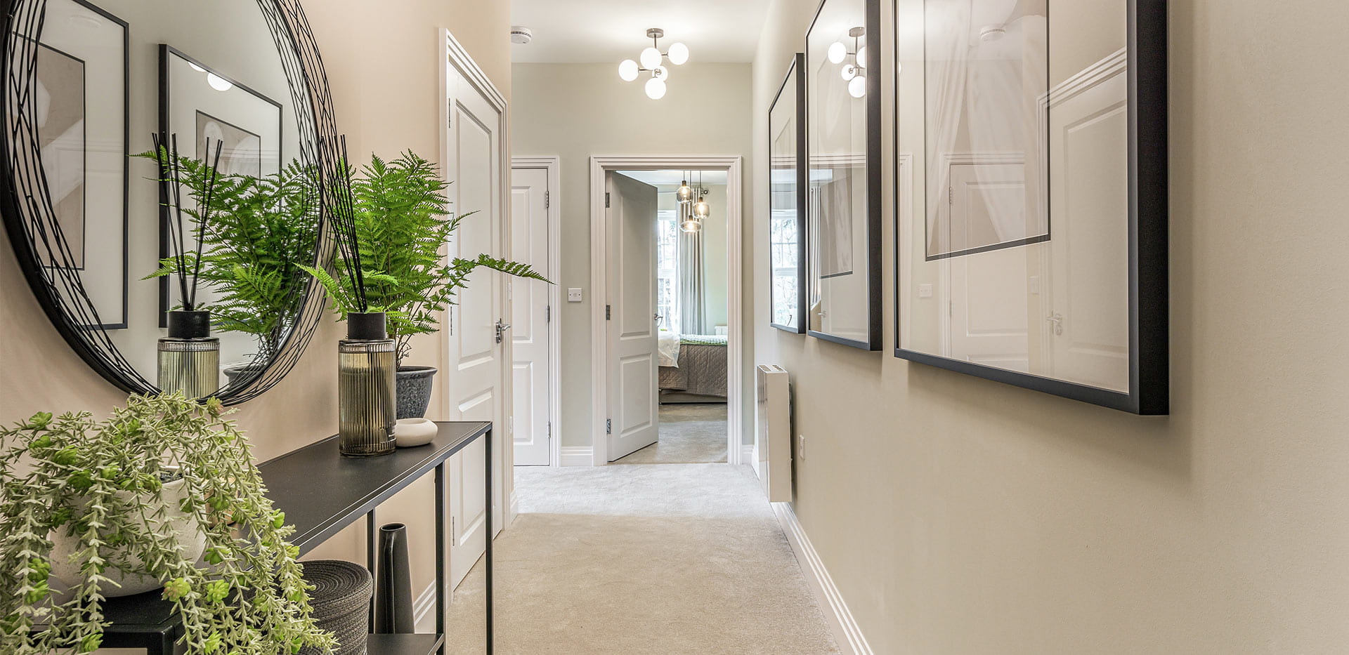 Interior image of a hallway at Berkeley Place