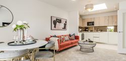 Interior living image of a showhome at Berkeley Place