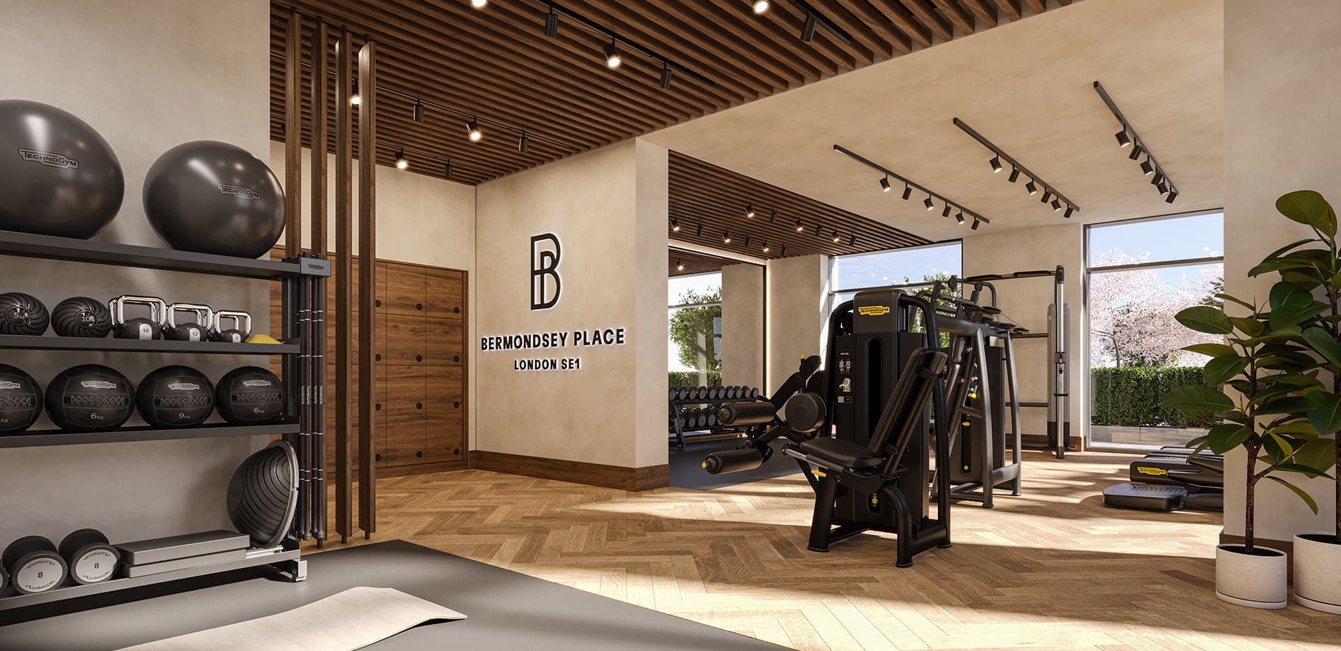 A CGI of the gym within The Art Mill phase