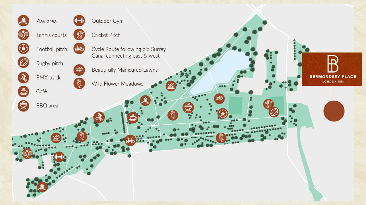 An image of Burgess Park