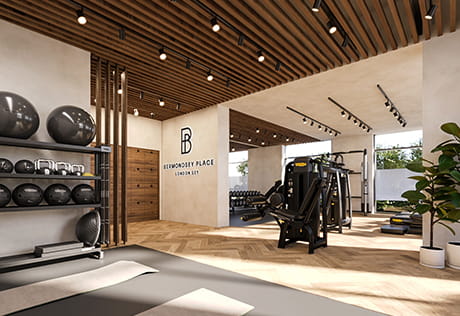 A CGI of the Residents Facilities - Gym