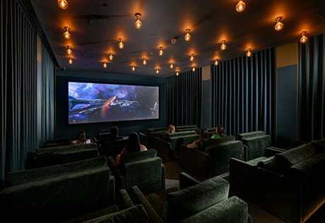 An interior image of the IMAX Cinema at Bow Green