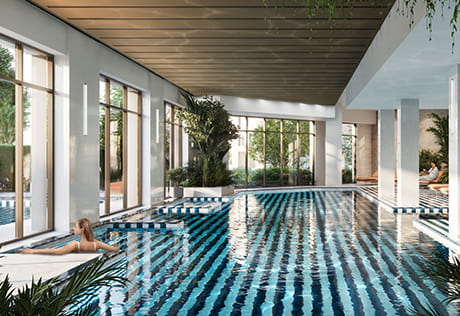 Image of the interior pool at Bow Green