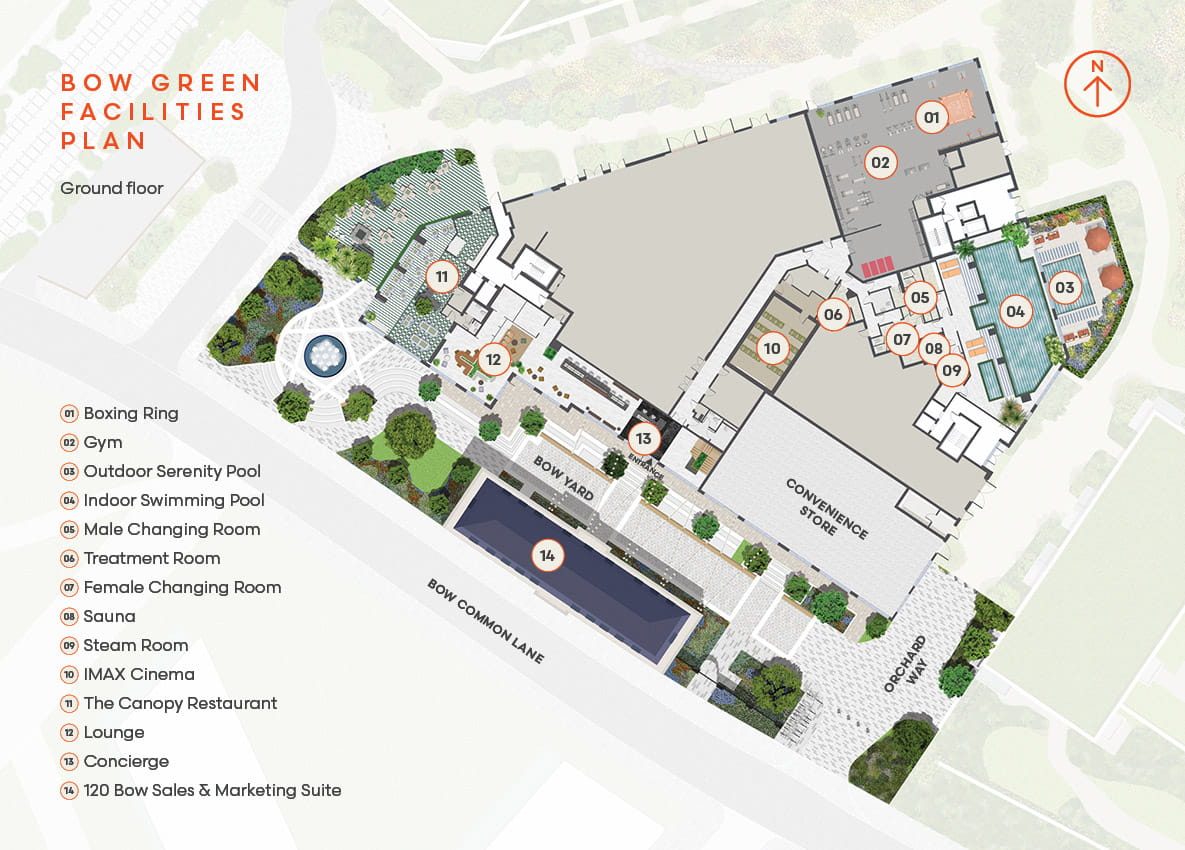 Image of a resident facilities site plan