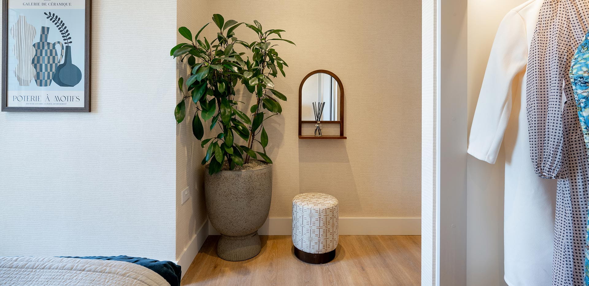 An image of an indoor plant from a 2-bedroom showhome at Bow Green