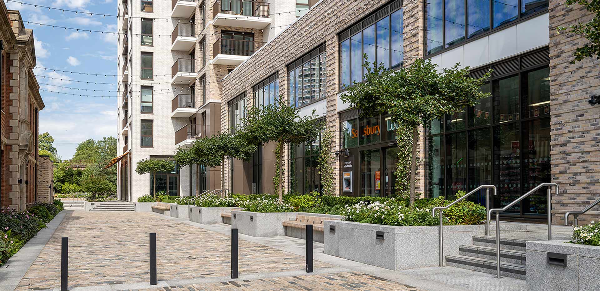 Bow Green development greenery and landscape