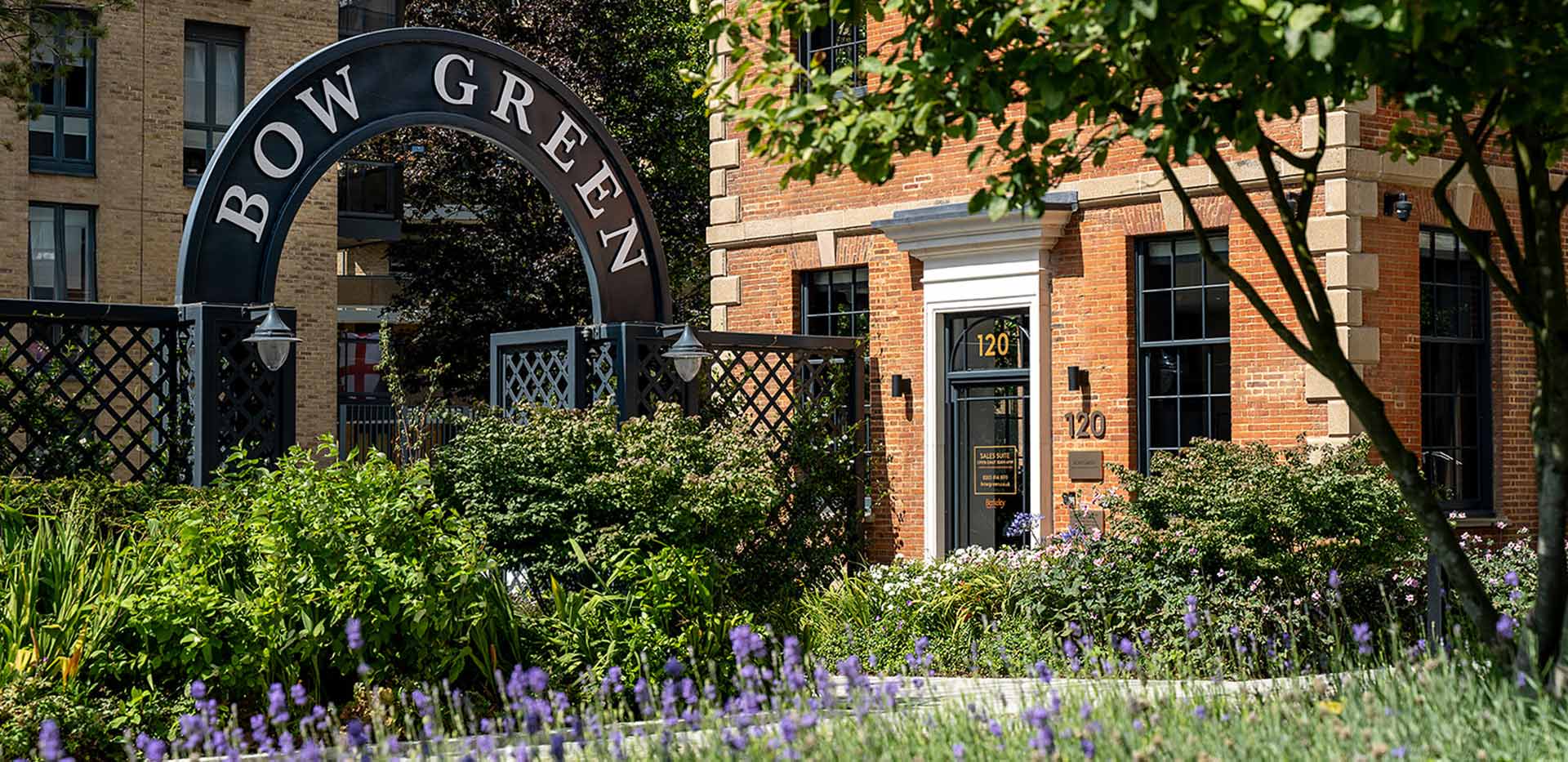 Bow Green development greenery and landscape