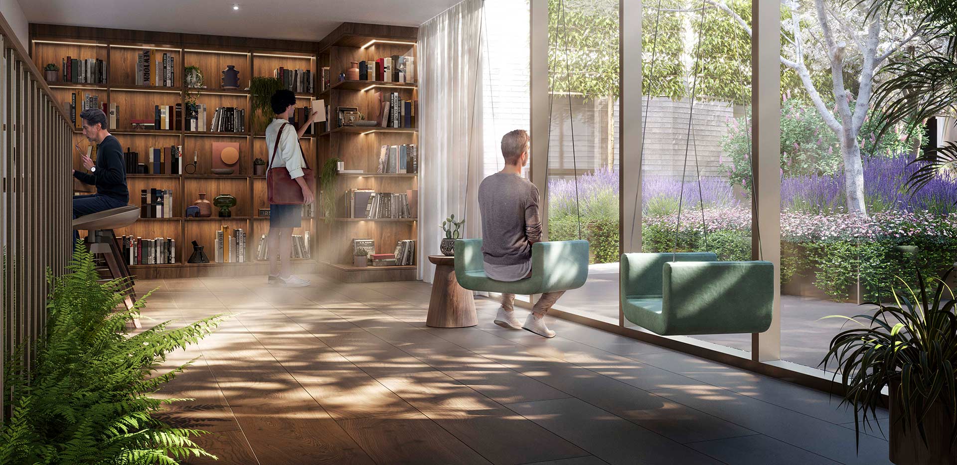 A CGI of the Reading Corner at Bow Green