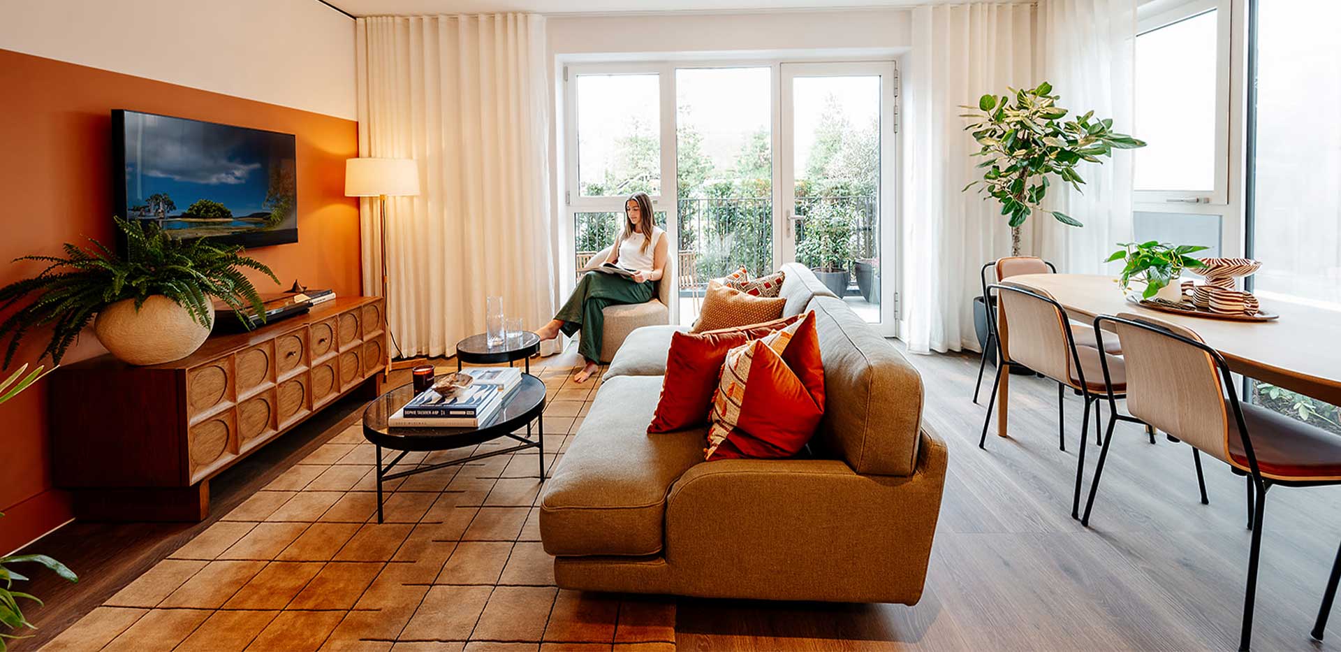 Bow Green, Interior, Living/ Dining