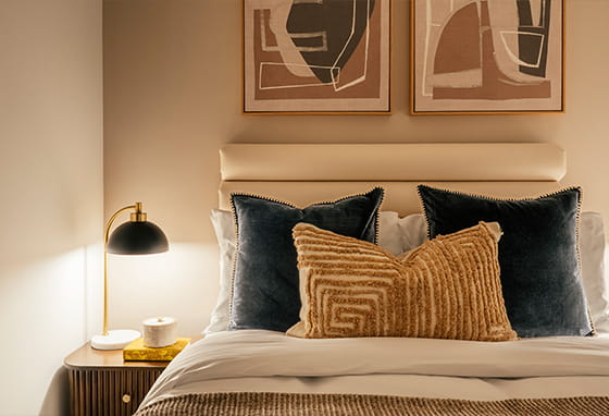 A close up image of a bed at Bow Green